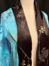 Black and Turquoise Botanical