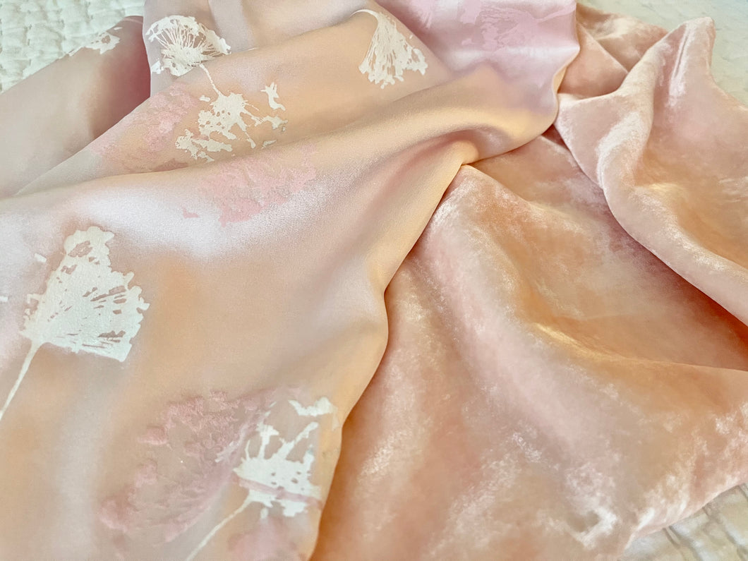 Soft Blush Velvet with Cream and Blush Blooms